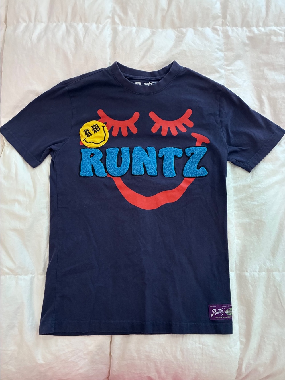 Navy‎ Short Sleeve Logo Tee